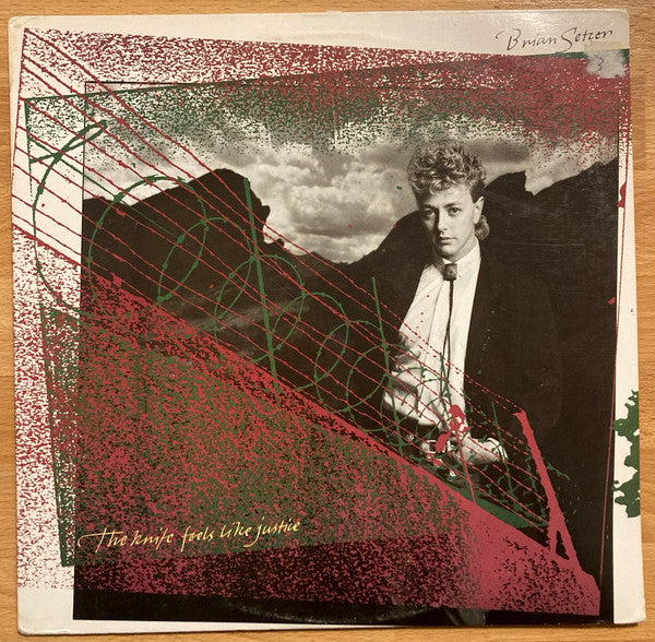 Brian Setzer - The Knife Feels Like Justice - Used - LP - Stereo - 33 ⅓ RPM - 1986 Reissue VG+/VG+