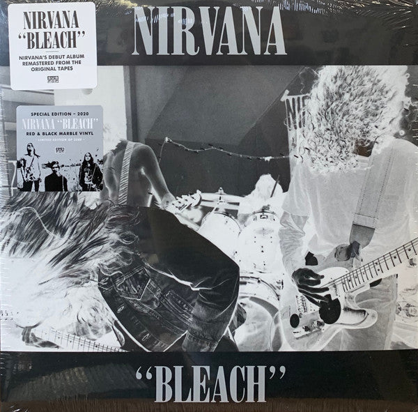 Nirvana - Bleach - Reissue - Red and Black Marble