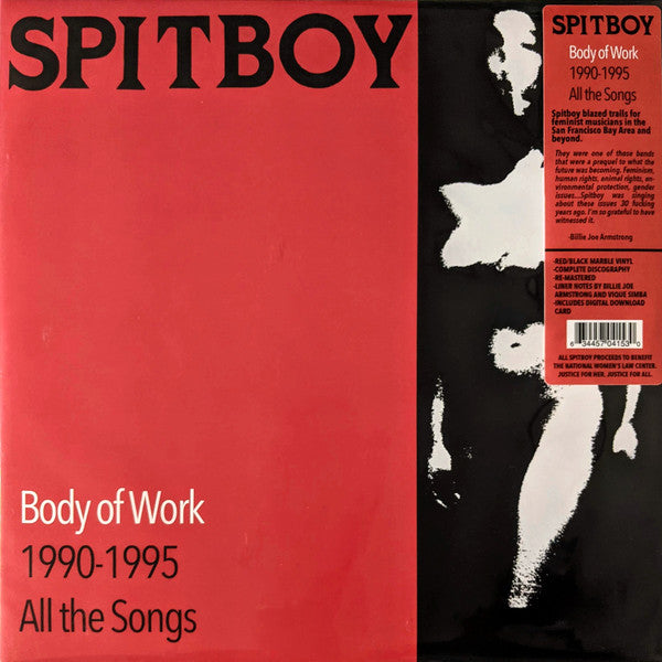 Spitboy - Body of Work 1990-1995 All The Songs 2xLP 12" - Red & Black Marble