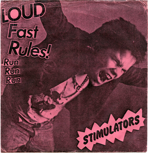 Stimulators - Loud Fast Rules! 7”Reissue - Pink Marbled - Used 2018 NM/VG+