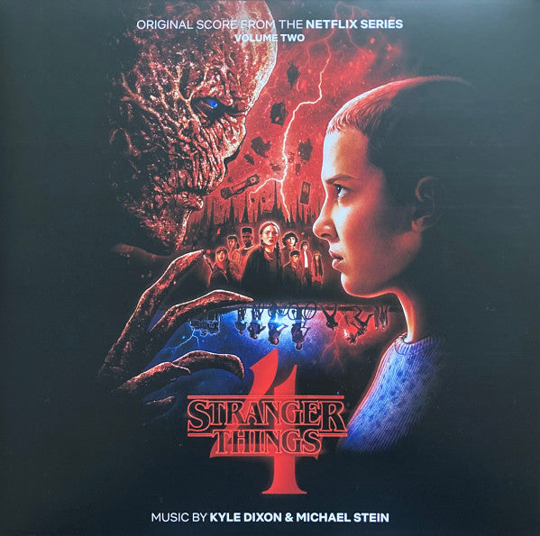 Stranger Things Season 4 Original Soundtrack 12" 2xLP - Red Transparent w/ Blue Marble