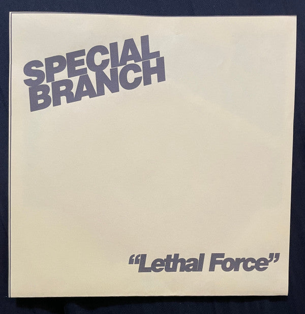 Special Branch - Lethal Force EP 7" - Red NM/VG+