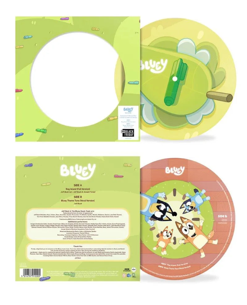 Bluey - Rug Island / Bluey Theme - Various Artists - RSD - Picture Disc