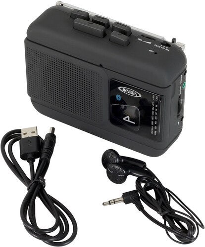 Portable Bluetooth AM/FM Cassette Player and Recorder - Jensen