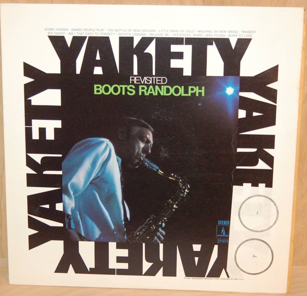 Boots Randolph - Yakety Revisited - Used LP 1969 Reissue VG/VG