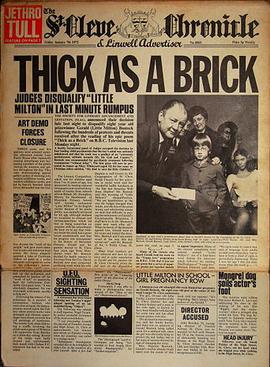 Jethro Tull - Thick As A Brick - Used LP 1972 Reissue VG/VG