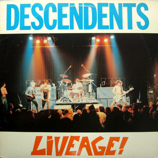 Descendents - Liveage! - Used - LP - Stereo - 33 ⅓ RPM - 1987 1st pressing VG+/VG+