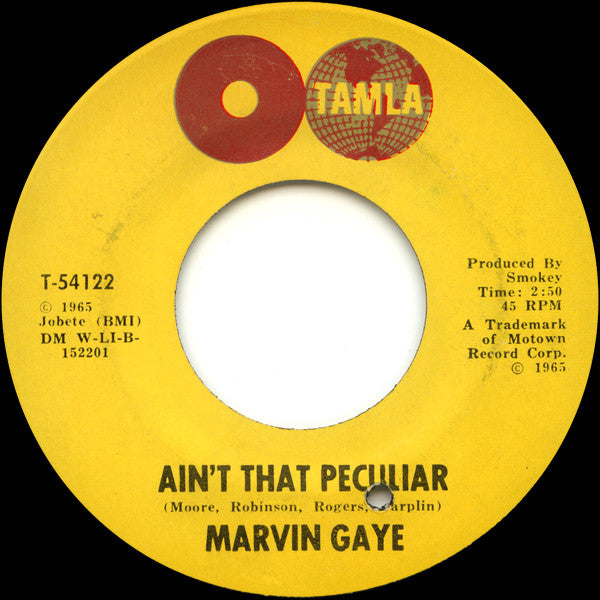 Marvin Gaye - Ain't That Peculiar - Used - 7" Single - Stereo - 45 RPM - 1965 VG/VG