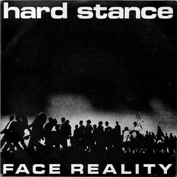 Hard Stance - Face Reality - Used 1988 7" EP - VG+/VG+ - Blue *
