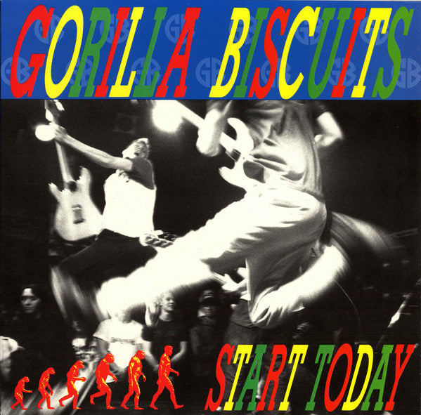 Gorilla Biscuits - Start Today - Used 1989 LP - Import - Blue - VG+/VG+ *