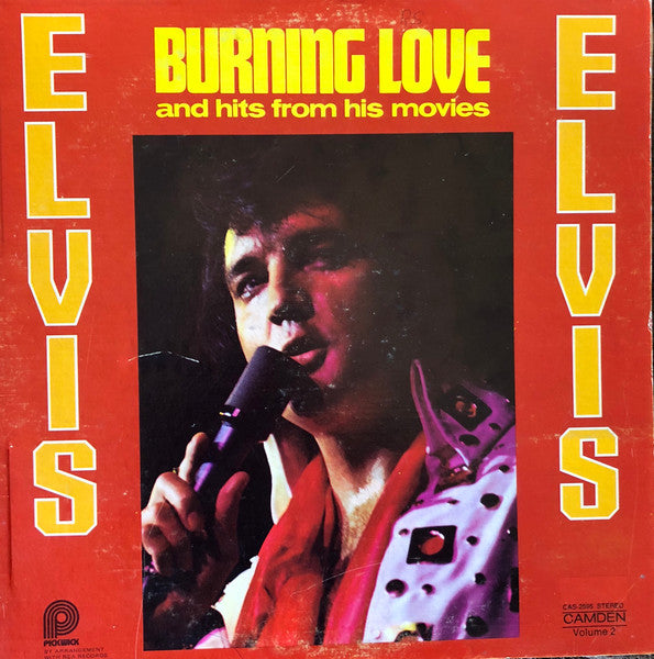 Elvis Presley - Burning Love And Hits From His Movies - Used - LP - Stereo - 1972 Reissue VG+/VG+