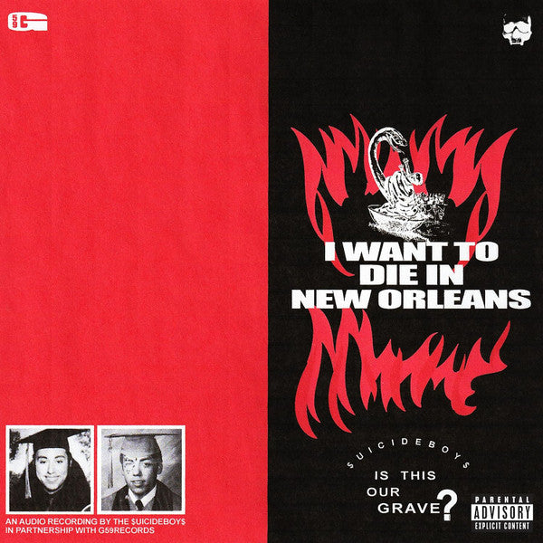$uicideboy$ - I Want To Die In New Orleans - 2023 Reissue LP - Red and Black