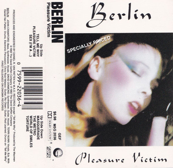 Berlin - Pleasure Victim - Used Cassette - VG/VG