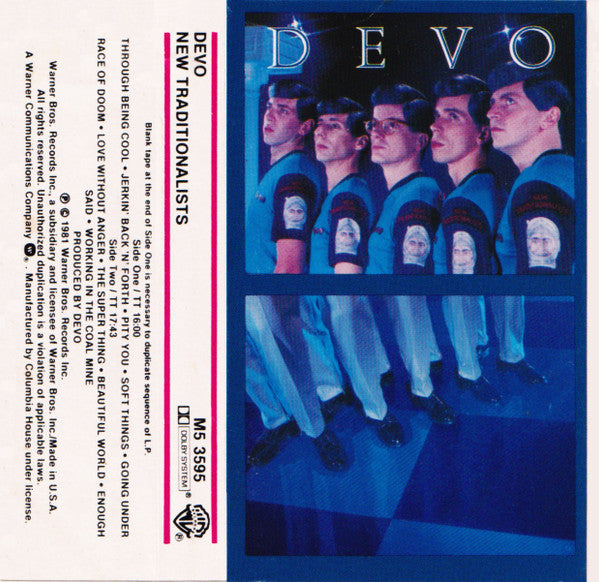 Devo - New Traditionalists - Used 1981 Cassette - VG/VG