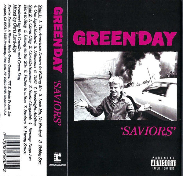 Green Day - Saviors - 2024 Cassette - Black
