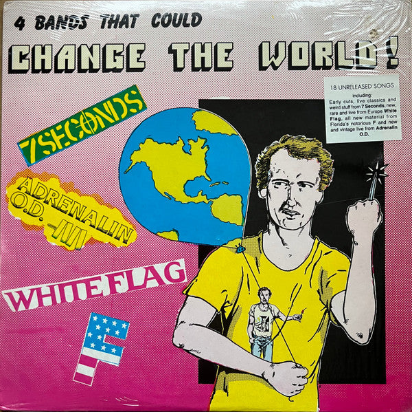 Various - 4 Bands That Could Change The World! - Used - LP - Stereo - 33 ⅓ RPM - 1987 VG+/VG*