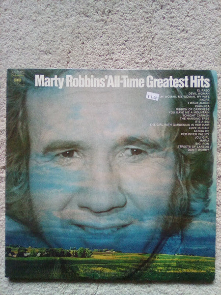 Marty Robbins - Marty Robbins' All-Time Greatest Hits - Used - LP - Stereo - 33 ⅓ RPM - 1972 Reissue VG/VG