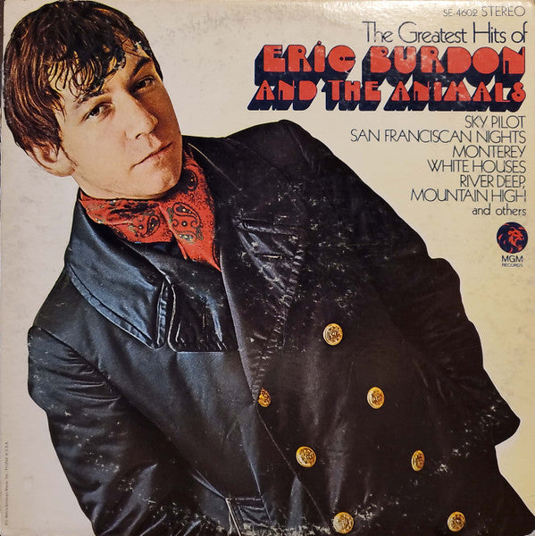Eric Burdon & The Animals - The Greatest Hits Of Eric Burdon And The Animals - Used - LP - Stereo - 33 ⅓ RPM Reissue VG/VG