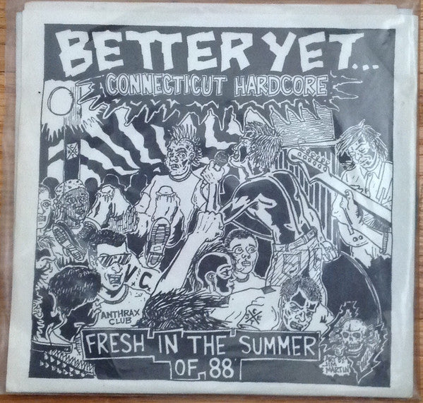 Various - Better Yet... Connecticut Hardcore - Used 1988 7" EP - VG+/VG *