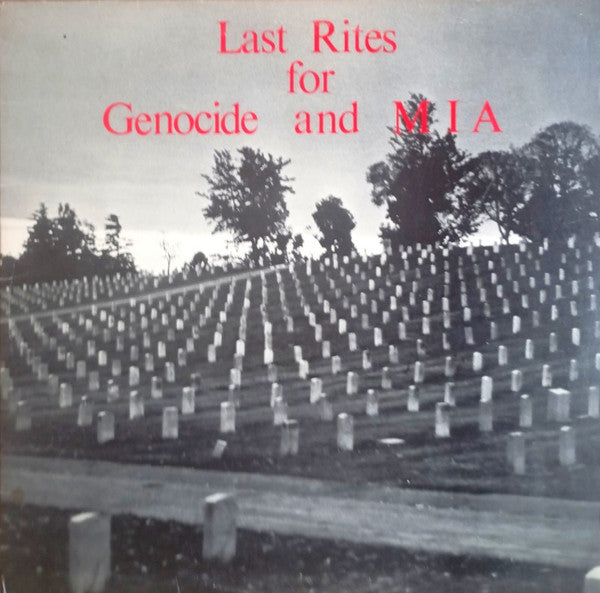 Genöcide - Last Rites For Genocide And MIA - Used 1982 LP - VG+/VG *