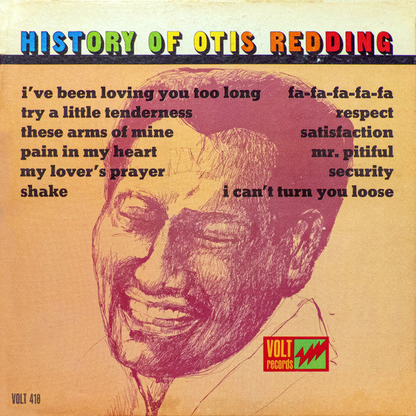 Otis Redding - History Of Otis Redding - Used - LP - Stereo - 33 ⅓ RPM - 1967 Reissue VG/VG