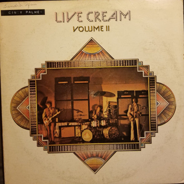 Cream (2) - Live Cream Volume II - Used - LP - Stereo - 33 ⅓ RPM - 1972 Reissue VG/VG