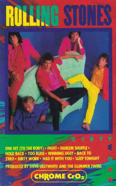 The Rolling Stones - Dirty Work - Used 1986 Cassette - VG/VG