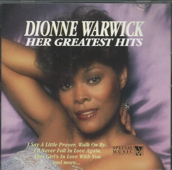 Dionne Warwick - Her Greatest Hits - Used - CD - Stereo - 1989 Reissue VG+/VG+