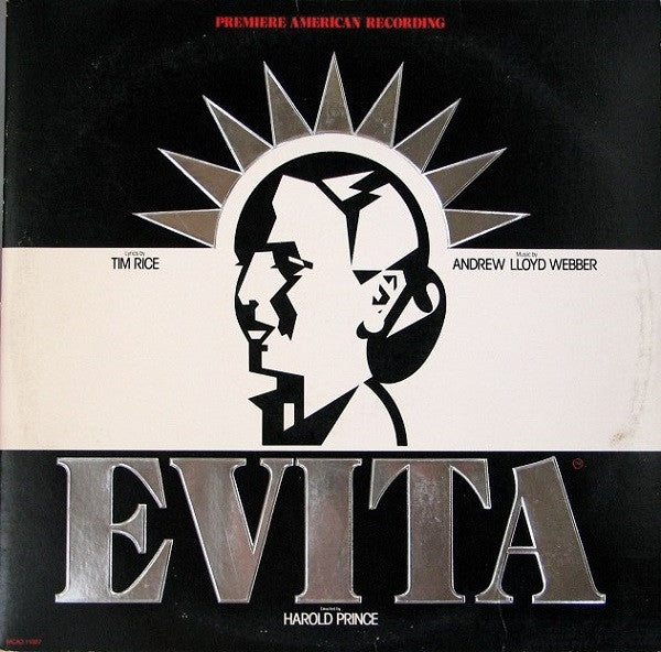Andrew Lloyd Webber - Evita: Premiere American Recording - Used - LP - Stereo - 33 ⅓ RPM - 1979 Reissue VG/VG