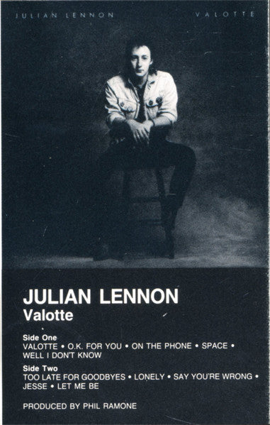 Julian Lennon - Valotte - Used 1984 Cassette - VG/VG