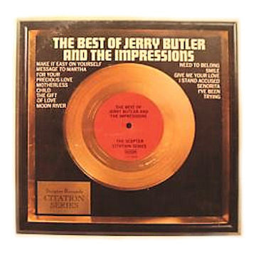 Jerry Butler - The Best Of Jerry Butler And The Impressions - Used - LP - Stereo - 33 ⅓ RPM - 1972 Reissue VG/VG