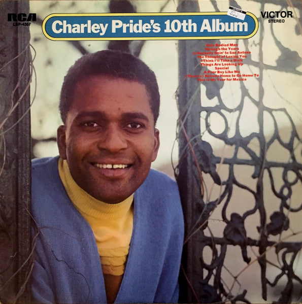 Charley Pride - Charley Pride's 10th Album - Used - LP - Stereo - 33 ⅓ RPM - 1970 Reissue VG+/VG+