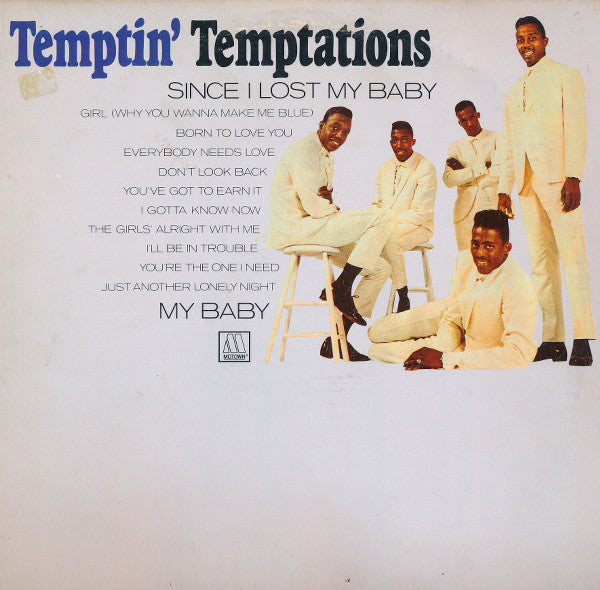 The Temptations - The Temptin' Temptations - Used - LP - Stereo - 33 ⅓ RPM - 1985 Reissue VG/VG