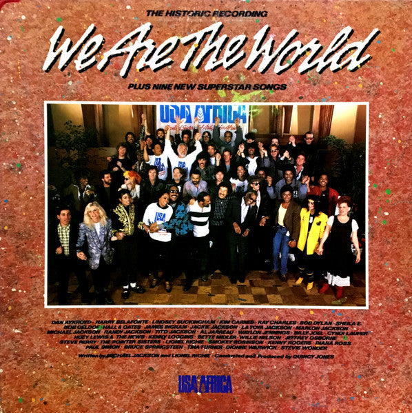 USA For Africa - We Are The World - Used - LP - Stereo - 33 ⅓ RPM - 1985 Reissue VG+/VG+