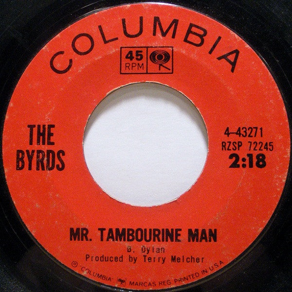 The Byrds - Mr. Tambourine Man / I Knew I'd Want You - Used - 7" Single - Stereo - 45 RPM - 1965 VG/VG
