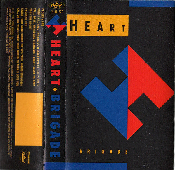 Heart - Brigade - Used 1990 Cassette - VG/VG