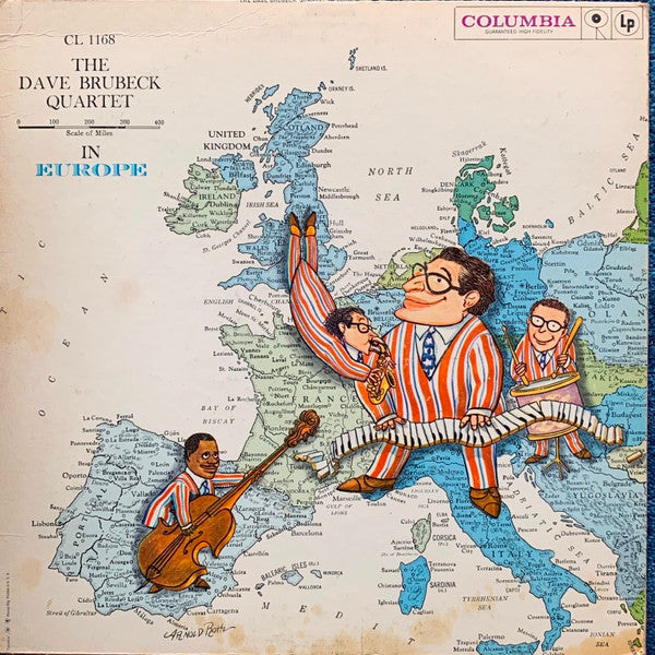 The Dave Brubeck Quartet - The Dave Brubeck Quartet In Europe - Used - LP - Mono - 33 ⅓ RPM - 1958 Reissue VG/VG