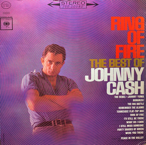 Johnny Cash - Ring Of Fire (The Best Of Johnny Cash) - Used - LP - Stereo - 33 ⅓ RPM - 1963