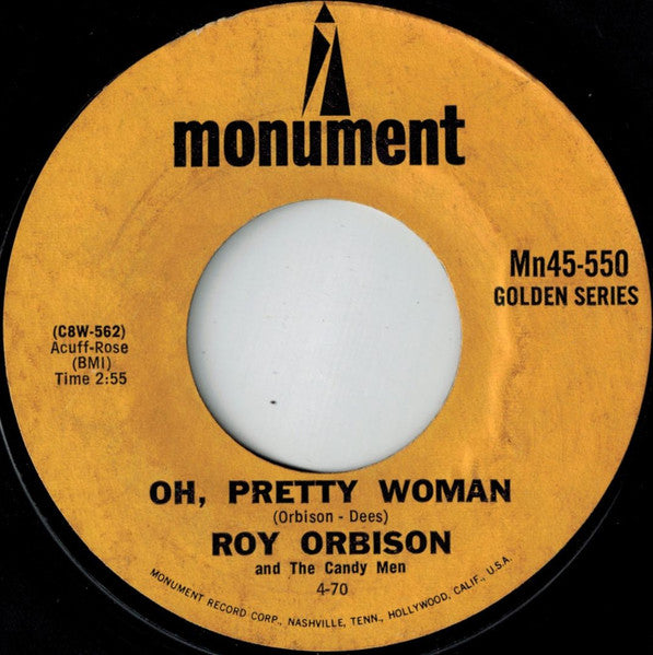 Roy Orbison & The Candy Men - Oh, Pretty Woman - Used - 7" Single - Stereo - 45 RPM Reissue VG/VG