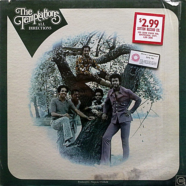 The Temptations - All Directions - Used - LP - Stereo - 33 ⅓ RPM - 1972 Reissue VG/G+