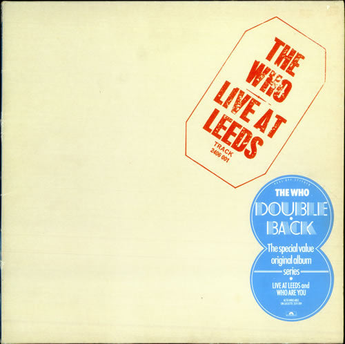 The Who - Live At Leeds / Who Are You - Used - LP - Stereo - 33 ⅓ RPM - 1980 Reissue VG+/VG+