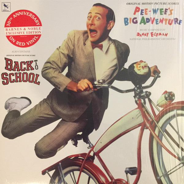 Danny Elfman - Pee-Wee's Big Adventure / Back To School - Original Motion Picture Scores - 2018 LP Reissue - Red