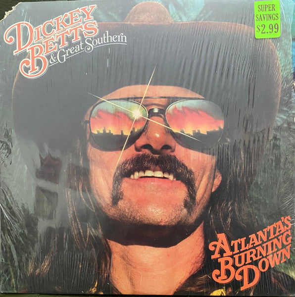 Dickey Betts & Great Southern - Atlanta's Burning Down - Used - LP - Stereo - 33 ⅓ RPM - 1978 Reissue VG/VG