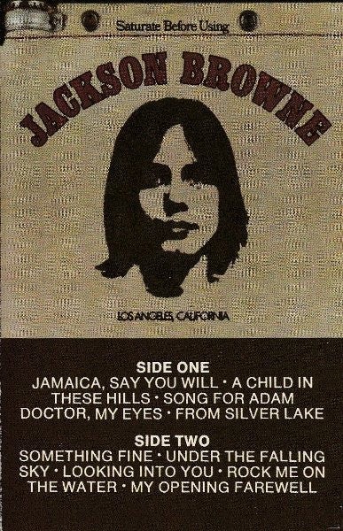 Jackson Browne - Jackson Browne - Used 1986 Cassette - VG/VG