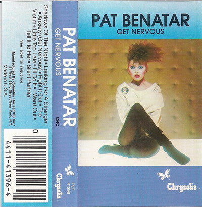 Pat Benatar - Get Nervous - Used 1982 Cassette - VG/VG