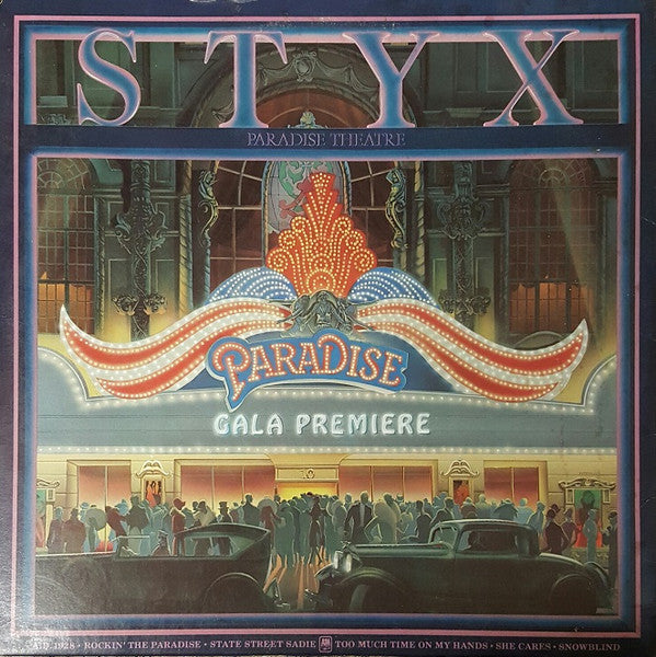 Styx - Paradise Theatre - Used - LP - Stereo - 33 ⅓ RPM - 1981 Reissue VG/VG