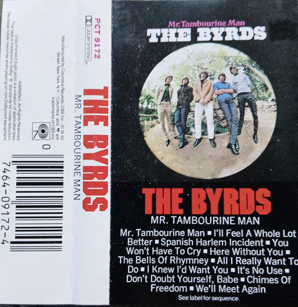 The Byrds - Mr. Tambourine Man - Used 1983 Cassette - VG/VG