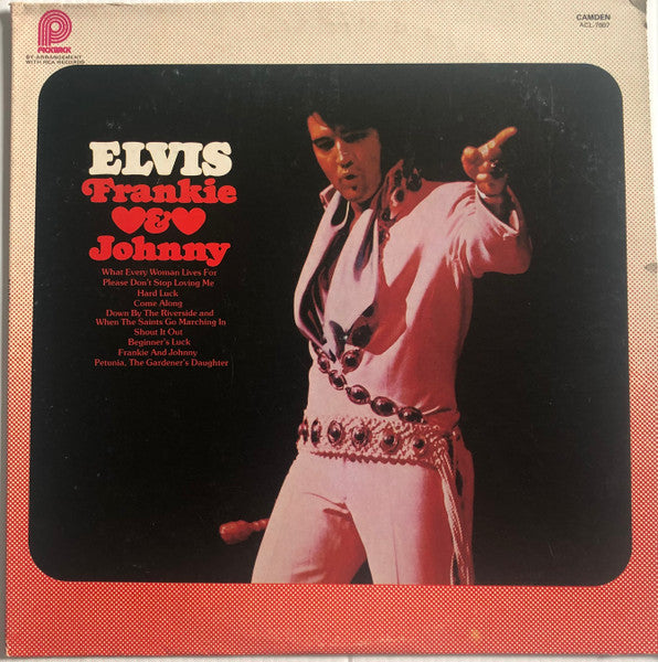 Elvis Presley - Frankie & Johnny - Used - LP - Stereo - 33 ⅓ RPM - 1976 Reissue VG/VG