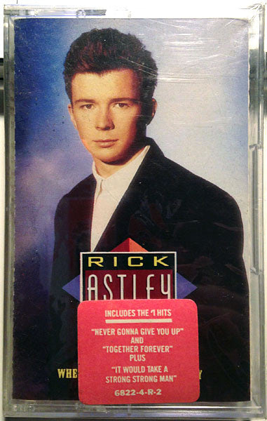 Rick Astley - Whenever You Need Somebody - Used 1987 Cassette Reissue - VG/VG