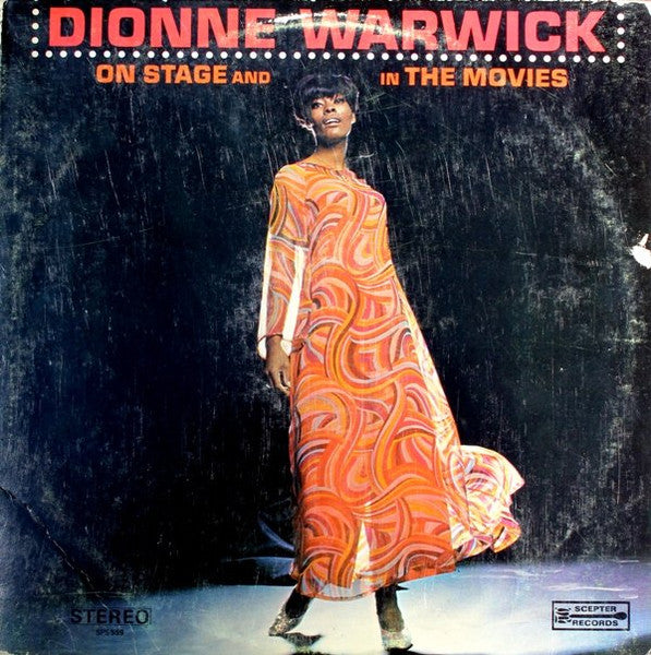 Dionne Warwick - On Stage And In The Movies - Used - LP - Stereo - 33 ⅓ RPM - 1967 Reissue VG/VG
